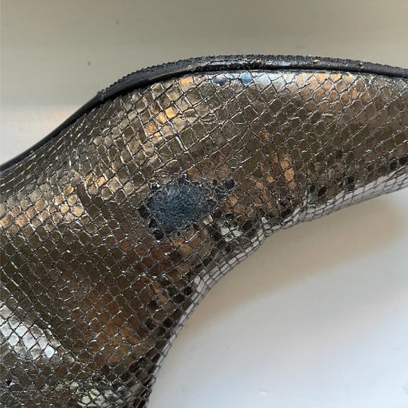 FABI KNEE HIGH METALLIC BOOTS - GREAT CONDITION - SIZE 39 - Picture 7 of 8